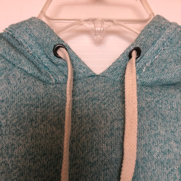Teal Cropped Hoodie - Picture 2 of 5